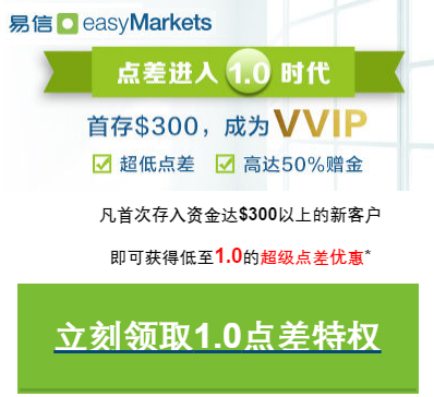 易信推出超級低點差1.0優惠